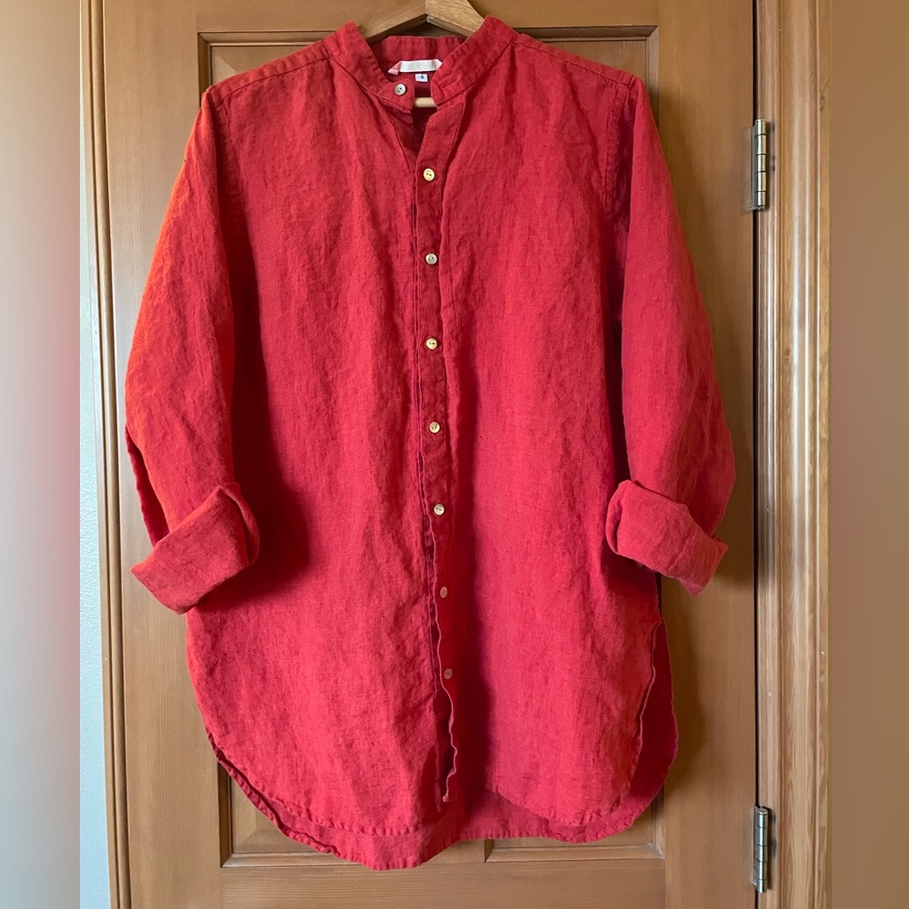 South Street Linen Boyfriend Shirt